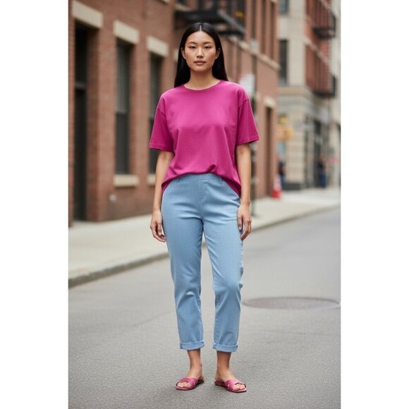 Time and Tru Pants - Time & Tru Women's Light Denim Capris